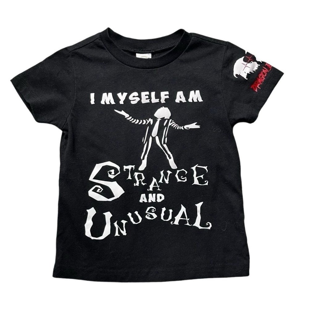 I Myself Am Strange And Unusual Beetlejuice Tee Size 2t